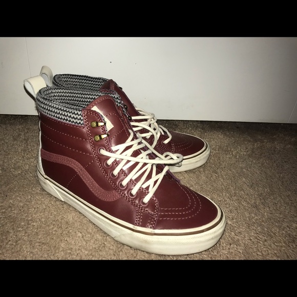 Vans Shoes - Maroon leather Vans